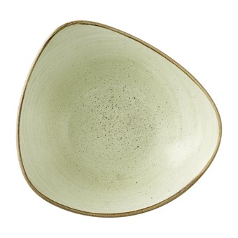 Bols triangulaires Churchill Stonecast Raw Green Lotus 177mm (Lot de 12)