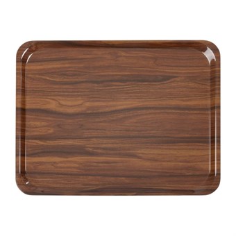 Plateaux stratifiés lisses Capri Cambro noyer 460mm 
