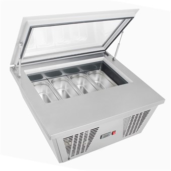 Congélateur à glace de comptoir Polar Série G 4 bacs Napoli