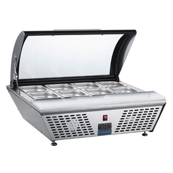 Comptoir de préparation positif économe en énergie Polar Série G 4 x GN 1/3