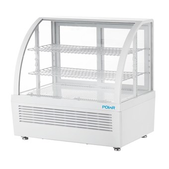 Vitrine réfrigérée de comptoir Polar série C blanche 100L