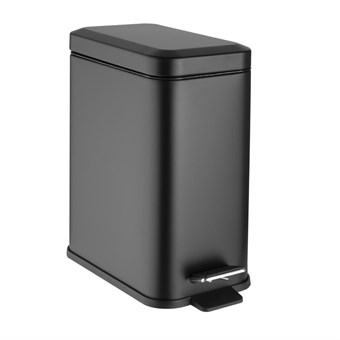 Poubelle de salle de bain slim Jantex noire 5L