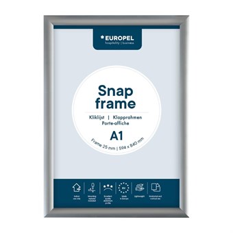 Cadre clipsable en aluminium Europel A1 25mm