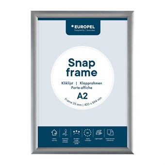 Cadre clipsable en aluminium Europel A2 25mm