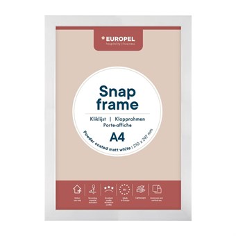 Cadre clipsable Europel A4 25mm blanc mat