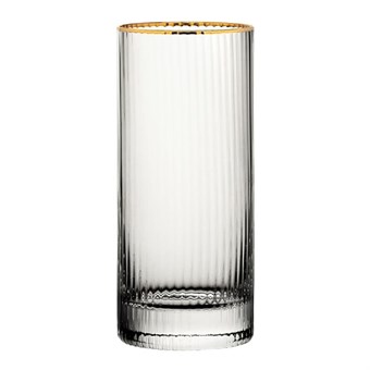 Verres hauts bord doré Hayworth Utopia 355 ml (lot de 6)