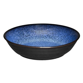 Bols plats Olympia Luna bleu nuit 210 mm (lot de 4)