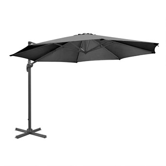 Parasol déporté professionnel Bolero Venice noir 3,5 m