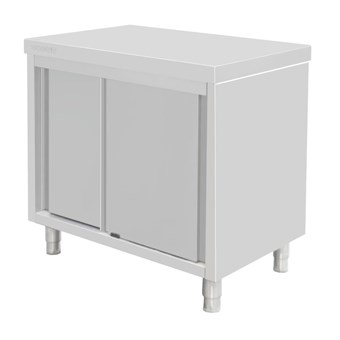 Armoire sur pieds en acier inoxydable Vogue 900x900x600mm