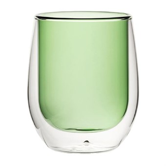 Verres à eau double paroi Utopia verts 27 cl (lot de 6)
