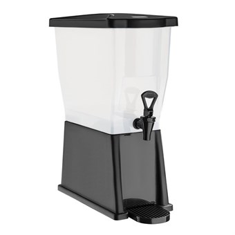Distributeur de boissons en polypropylène noir Olympia 12L