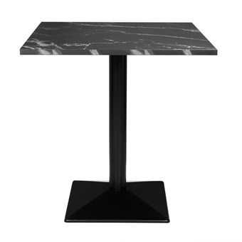 Table carrée Bolero Complete effet pierre noire 700mm