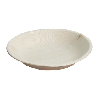 Assiettes creuses rondes en feuilles de palmier Fiesta Compostable 175mm (lot de 100)