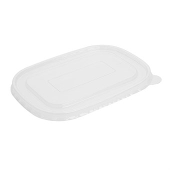 Couvercles en PET Fiesta Recyclable pour barquettes rectangulaires (Lot de 300)