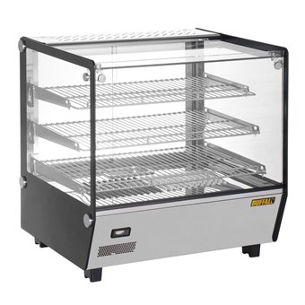 Vitrine chauffante de comptoir carrée Buffalo 120L