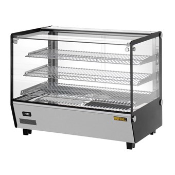 Vitrine chauffante de comptoir carrée Buffalo 160L