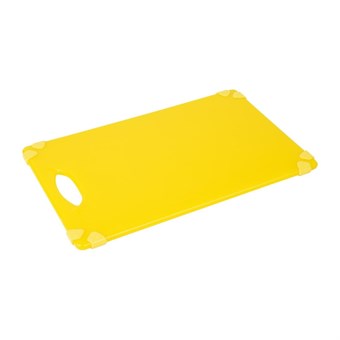 Planche à découper antidérapante professionnelle Hygiplas jaune 458x306mm