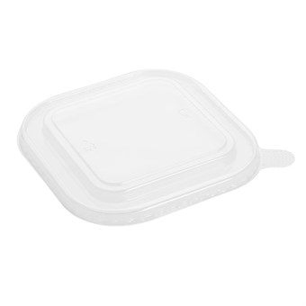 Couvercles PET pour barquettes carrées Fiesta Recyclable (lot de 300)