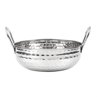 Plat Kadai en inox martelé Olympia Table Presentation 170mm
