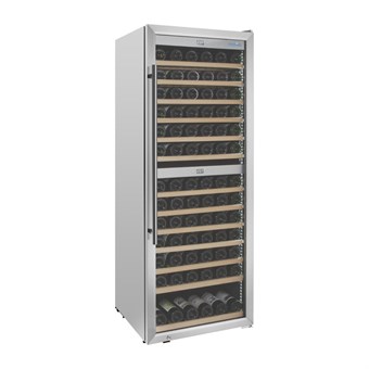 Cave à vin bi-zone Polar Série G inox 126 bouteilles