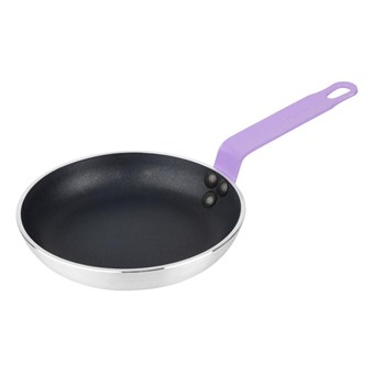Poêle en aluminium antiadhésive Hygiplas Teflon Platinum Plus avec poignée violette 20cm