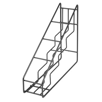 Support en acier pour bouteilles de sirop Olympia noir 400x105x320mm