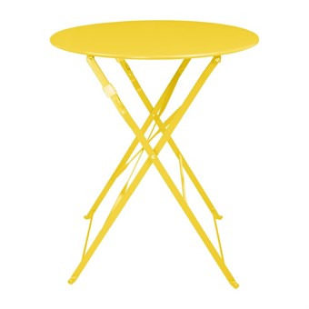 Table ronde de terrasse Bolero Perth jaune 600mm