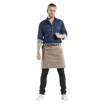 Tablier mixte Chaud Devant Forene Denim marron 70x50 cm