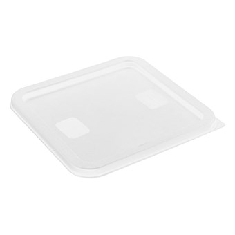 Petit couvercle carré pour boîte de conservation Hygiplas blanc 