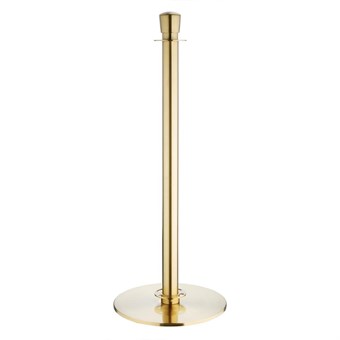 Poteaux d'accueil à base plate Bolero en laiton brossé (lot de 2)