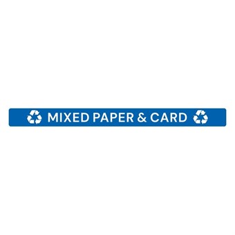 Étiquette adhésive de couvercle de poubelle Jantex Slim papier et carton