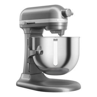 Robot pâtissier professionnel à bol relevable Kitchenaid 6,6 L gris argent 5KSM70JPXBCU