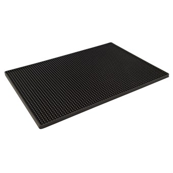 Tapis de bar Beaumont noir 300 x 450 mm
