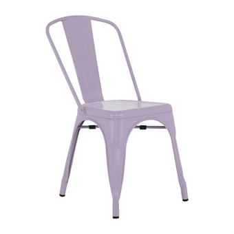 Chaises en métal Bolero Bistro lilas (lot de 4)