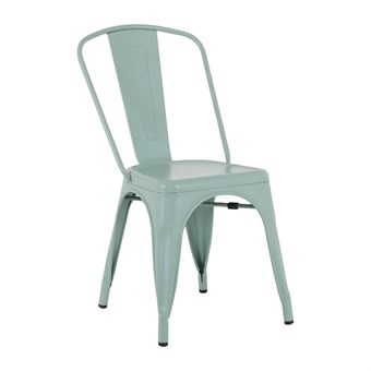 Chaises en métal Bolero Bistro vert olive (lot de 4)