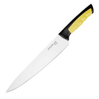 Couteau de cuisine Hygiplas Pro jaune 25cm