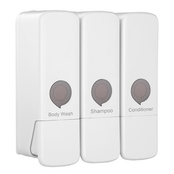 Distributeur de douche triple Jantex blanc