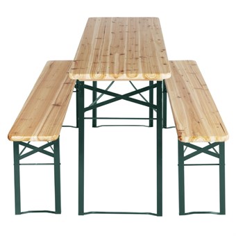 Ensemble brasserie table et bancs Bolero 1770x500mm