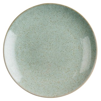 Assiettes plates bleu vert Olympia Origin 260mm (lot de 4) 
