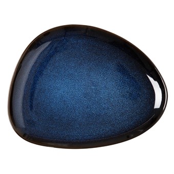 Assiettes triangulaires Olympia Luna bleu nuit 275x210mm (lot de 6) 