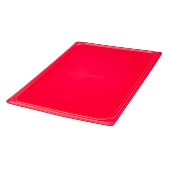 Couvercle hermétique en polypropylène Cambro Safetrak IML rouge 