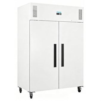 Armoire réfrigérée négative blanche Polar série G 2 portes 1 152L