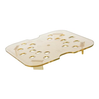 Cambro plaque d'égouttage GN 1/6 en polycarbonate haute température (Lot de 6)