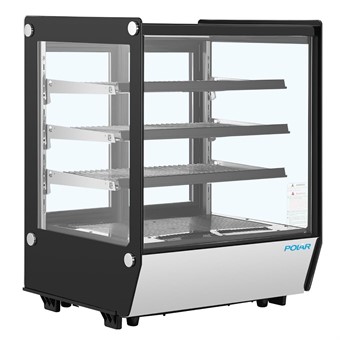 Vitrine réfrigérée de comptoir carrée vitrée série G 145Ltr Polar