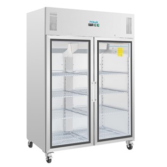 Vitrine réfrigérée positive GN 2 portes Polar série G 1 200L 