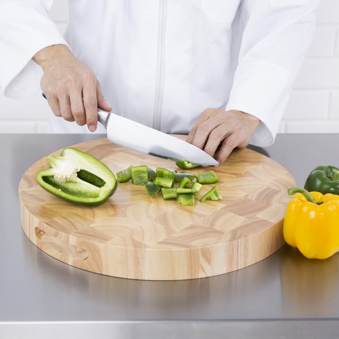 Planche à découper en bois ronde Vogue 400mm C488