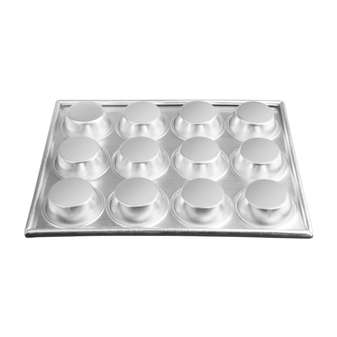 Plaque aluminium antiadhésive de 12 moules à muffins Vogue C562