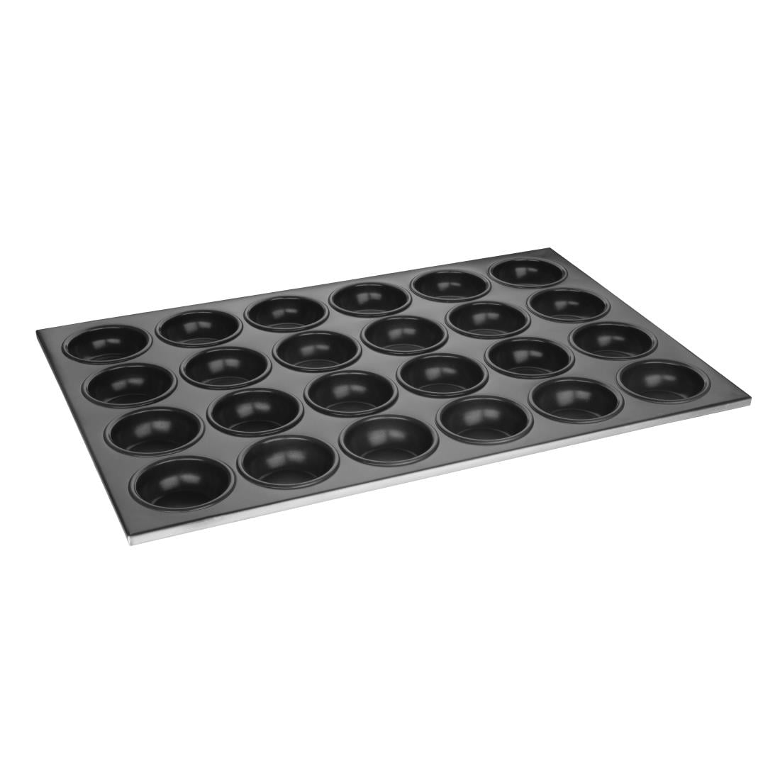 Plaque aluminium antiadhésive de 24 moules à muffins Vogue C564