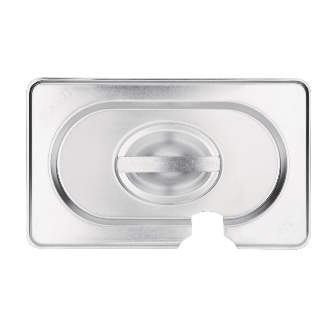 Couvercle inox GN 1/9 avec encoche Vogue CB176