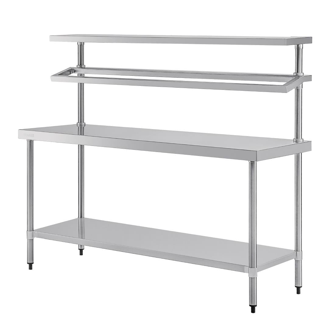 Grande table de préparation inox avec support bacs GN Vogue CB909